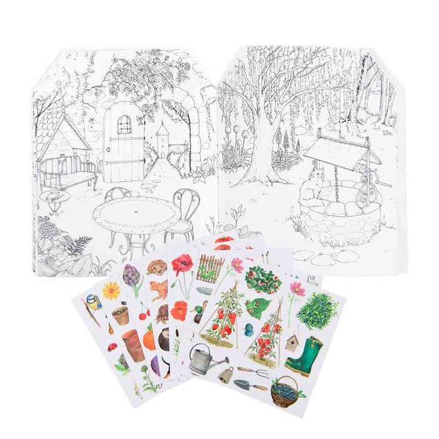 CAHIER STICKERS LE BOTANISTE LE JARDIN DU MOULIN   