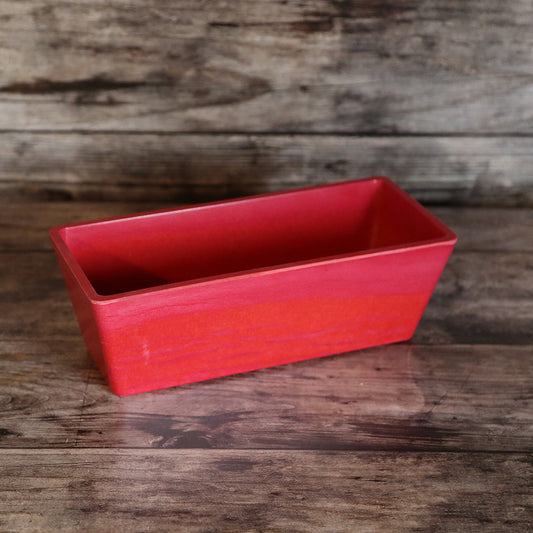 RED PLANTER 27CM x 12CM x 9.5CM