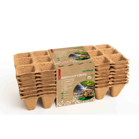 144 POTS BIODEGRADABLES CARRES 5 CM