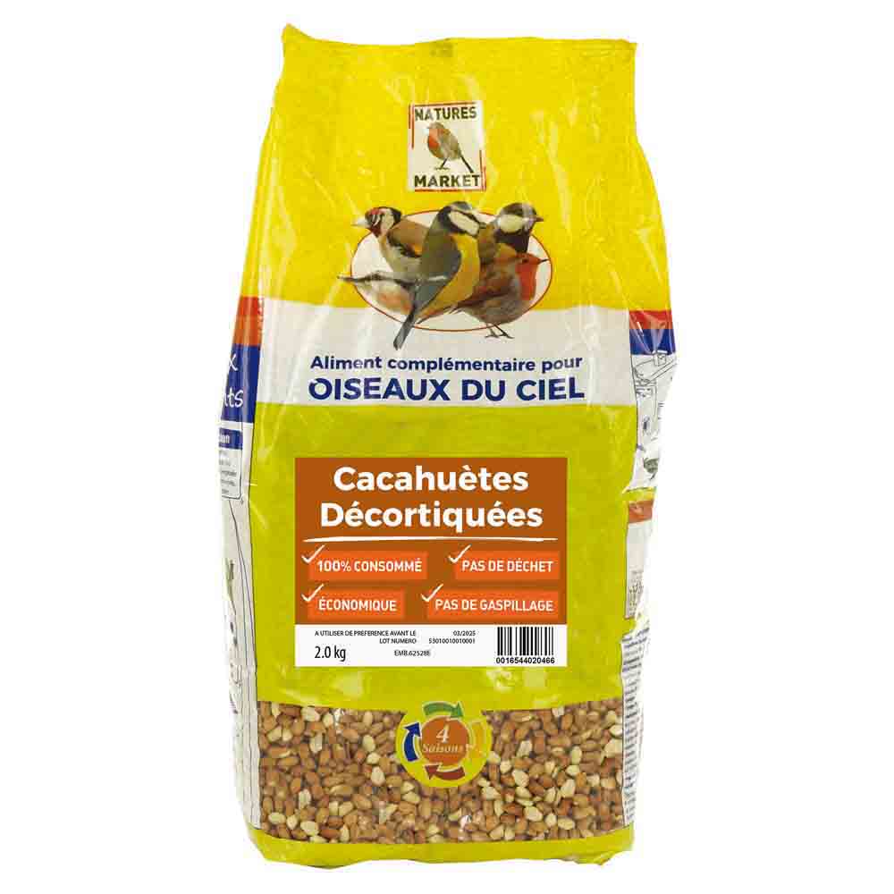 CACAHUÈTES DÉCORTIQUÉES 2Kg