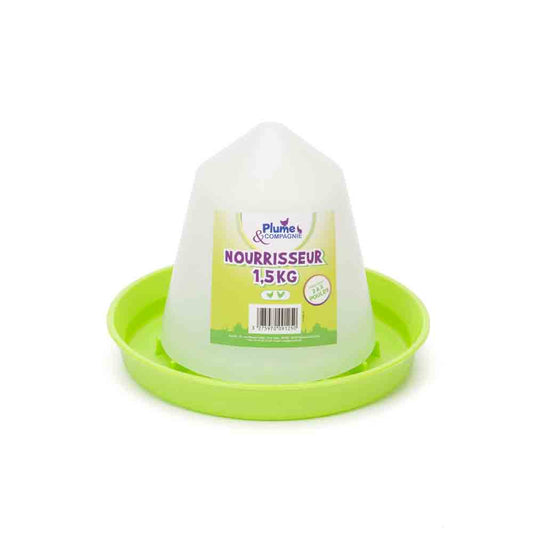 NOURRISSEUR PLASTIQUE ECONOMIQUE 1,5kg