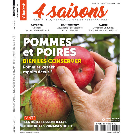 MAGAZINE 4 SAISONS - n269 POMMES ET POIRES : BIEN LES CONSERVER