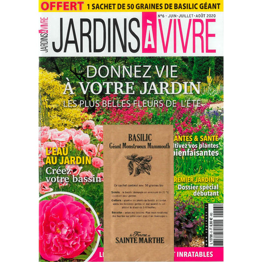 MAGAZINE JARDINS A VIVRE n6 BRING YOUR GARDEN TO LIFE WITH THE MOST BEAUTIFUL FLOWERS OF SUMMER